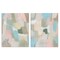 Stupell Industries Patchy Muted Pastel Abstract 2 pc Canvas Wall Art Set Design by Grace Popp
